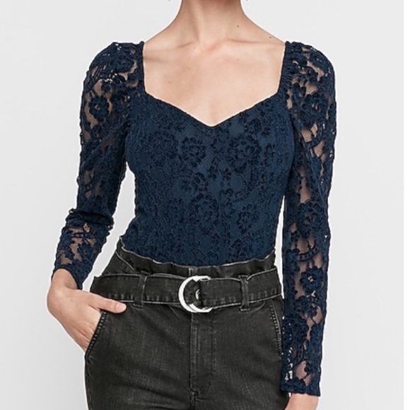 Express Tops - Express Lace thong body suit